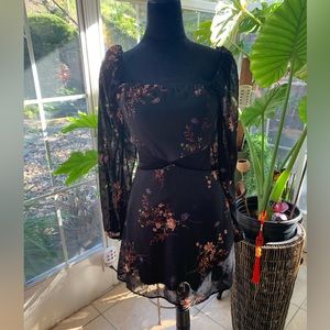 Forever21 Cutout Floral Dress